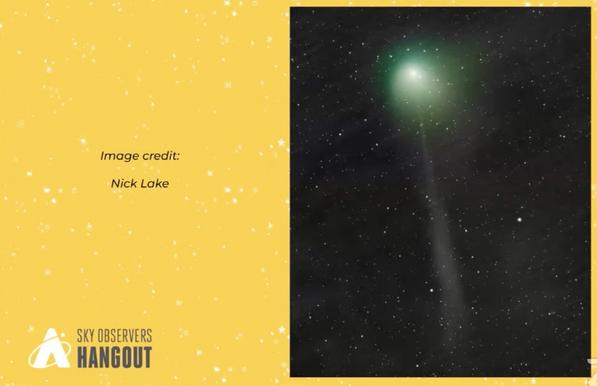 The Green Comet is 26 million miles away! Closest to Earth today and potentially will never return past us again! Gasp! C/2022 E3!

Last time it was here ~50,000 years ago! Jupiter impacted it’s orbit. Eeee!

#AdlerPlanetarium #c2022e3ztf
