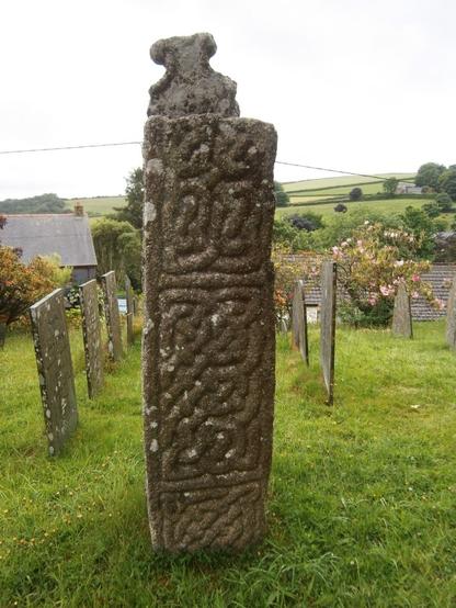 Each of the four sides is decorated in with a great variety of patterns. Ancient Cornish crosses can be less detailed than Irish, Welsh and Northumbrian because granite is a difficult stone to work, but the St Neot cross shaft is a fine example, perhaps the finest in Cornwall.