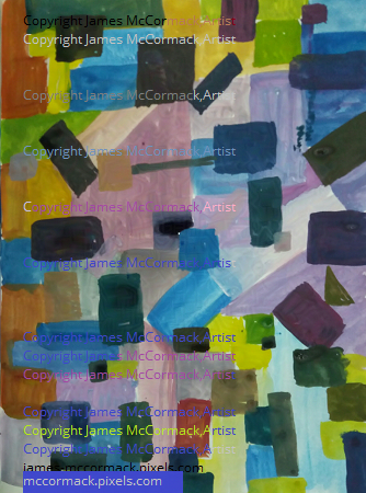 'Abstract gouache' by James McCormack, Artist. 
G.