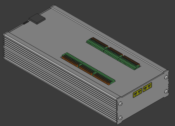 Circuit board enclosure, now with cutouts for connectors