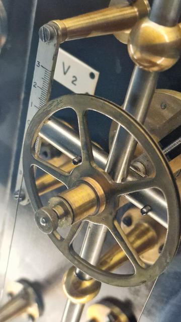 Close up of one of the cogs on the The Doodson-Légé 1950s tide prediction Machine at the National Oceanography Centre. The image depicts one of 42 cogs used to calculate tide patterns. 
More details here https://tide-and-time.uk/exhibition