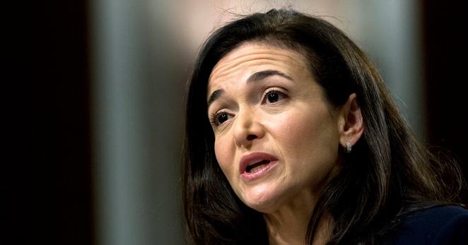 Sheryl Sandberg, Meta’s former chief operating officer, testifying before the Senate in 2018.