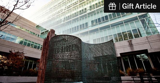 The Kryptos sculpture has sat in a courtyard at C.I.A. headquarters in an area not open to the public for 35 years.
