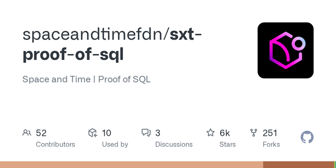 Space and Time | Proof of SQL. Contribute to spaceandtimefdn/sxt-proof-of-sql development by creating an account on GitHub.