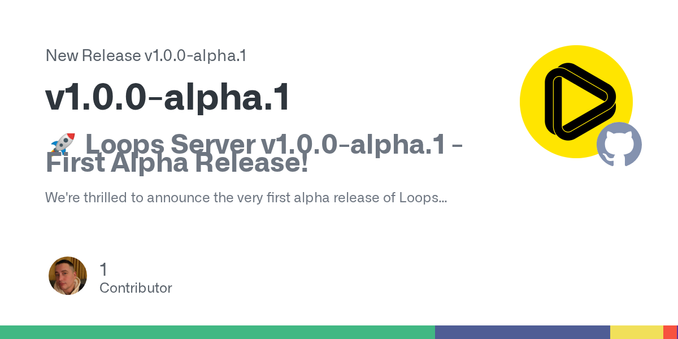 🚀 Loops Server v1.0.0-alpha.1 - First Alpha Release!
We're thrilled to announce the very first alpha release of Loops Server! This marks a major milestone in bringing federated short-form video sha...
