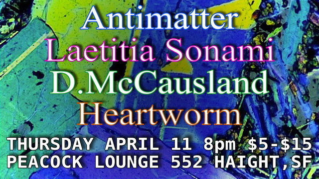 A colorful flyer looking a bit like a still from a Stan Brakhage film advertising the aforementioned event.