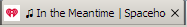 Closeup of a browser tab that says "In the Meantime | Spacehog" except the "g" has been truncated due to space issues