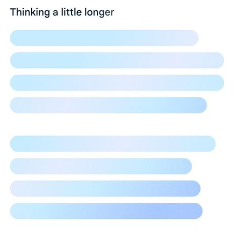 A Google page with animated empty placeholders where search results should be, because instead of just showing me some results, it’s wasting power and water trying to “ai”-generate some bullshit I don’t want and won’t read because it’s almost always wrong.
