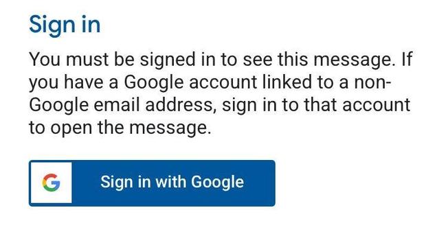 Sign in
You must be signed in to see this message. If you have a Google account linked to a non-Google email address, sign in to that account to open the message.

Sign in with Google
